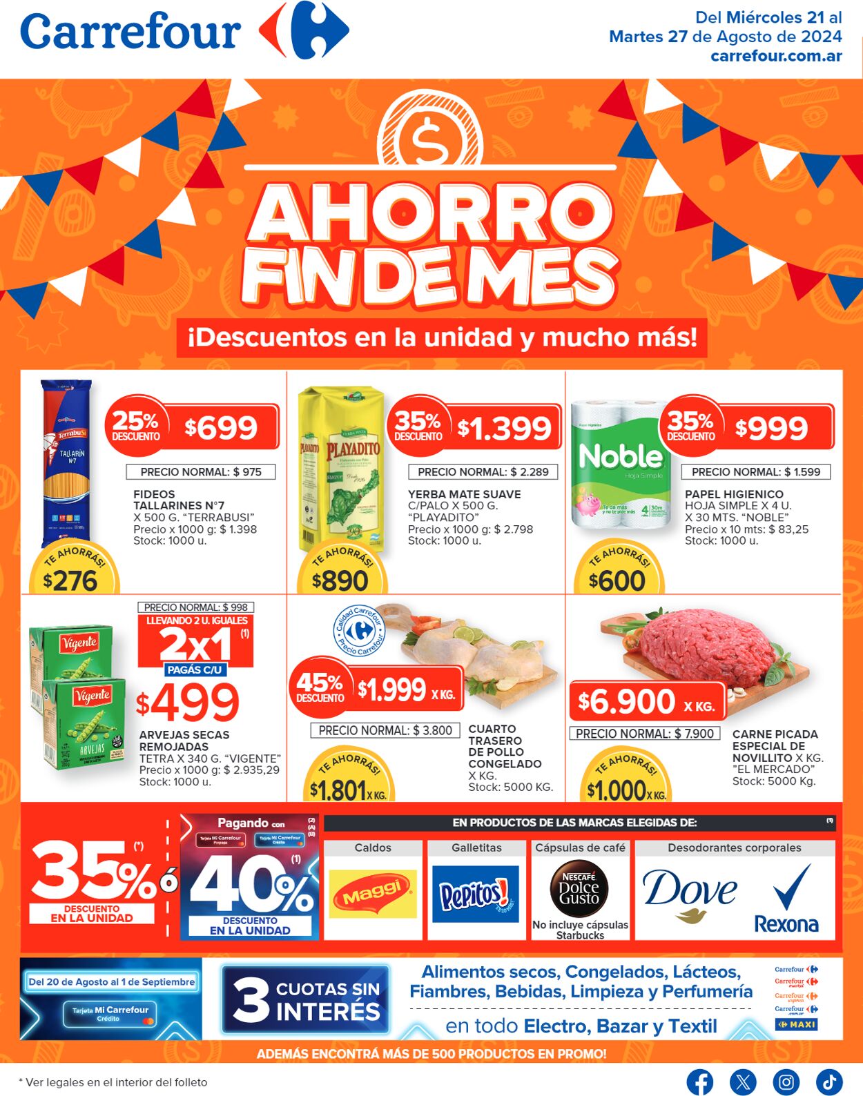 Folleto Carrefour 21.08.2024 - 27.08.2024