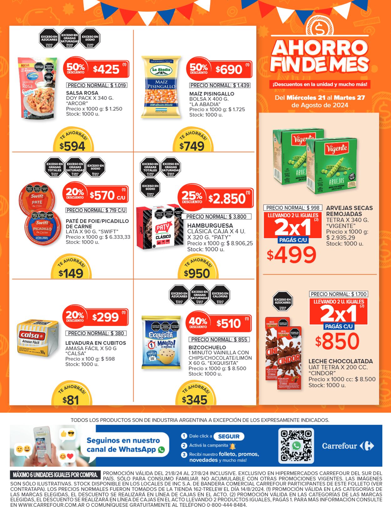 Folleto Carrefour 21.08.2024 - 27.08.2024