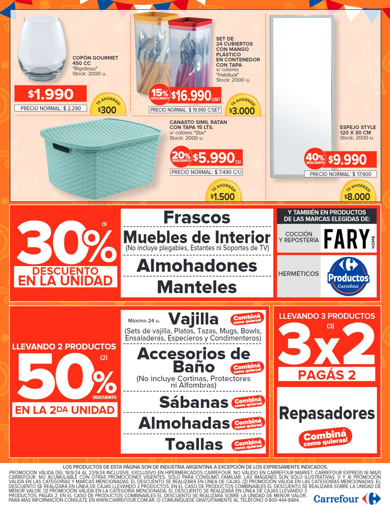 Folleto Carrefour 18.09.2024 - 23.09.2024