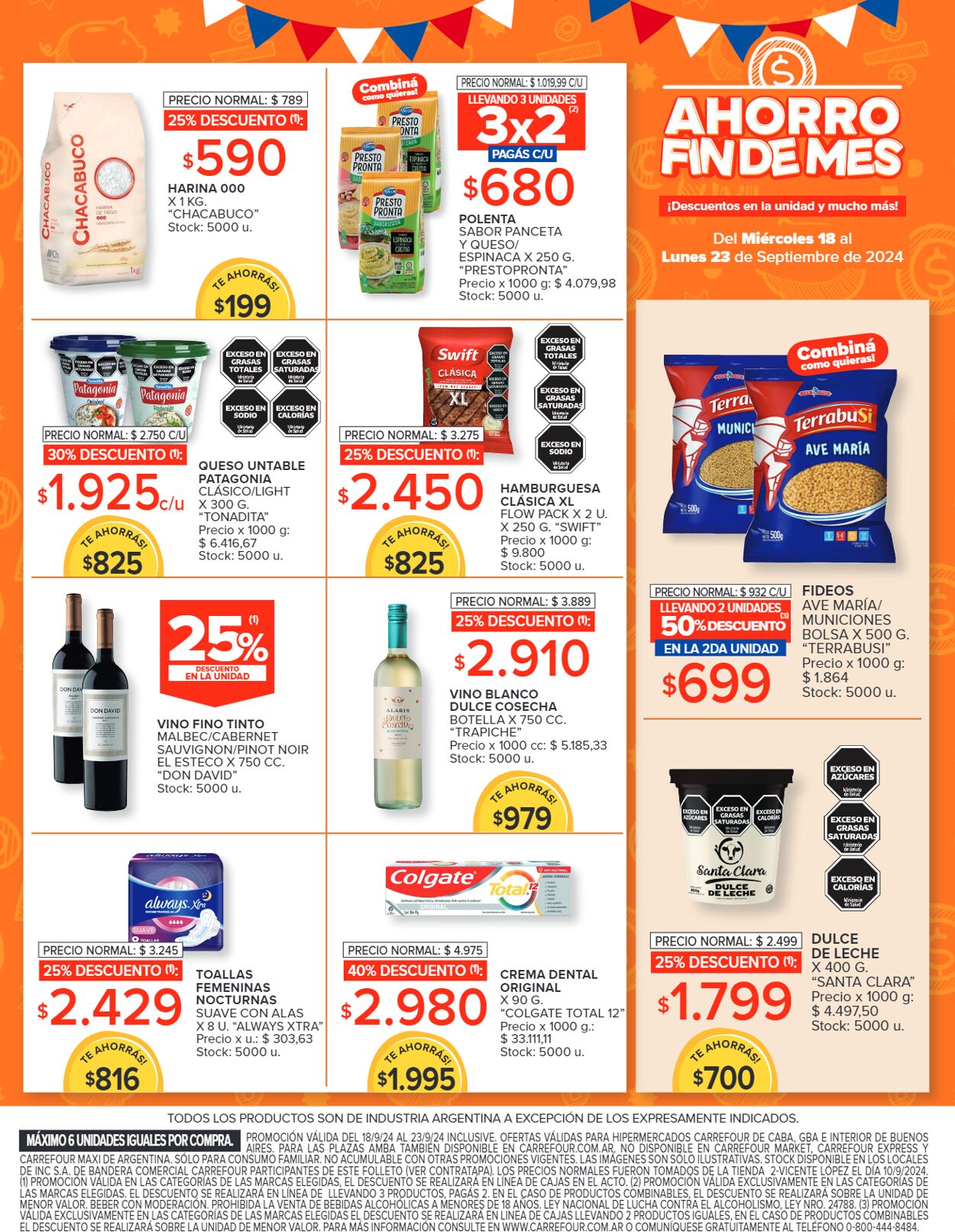 Folleto Carrefour 18.09.2024 - 23.09.2024