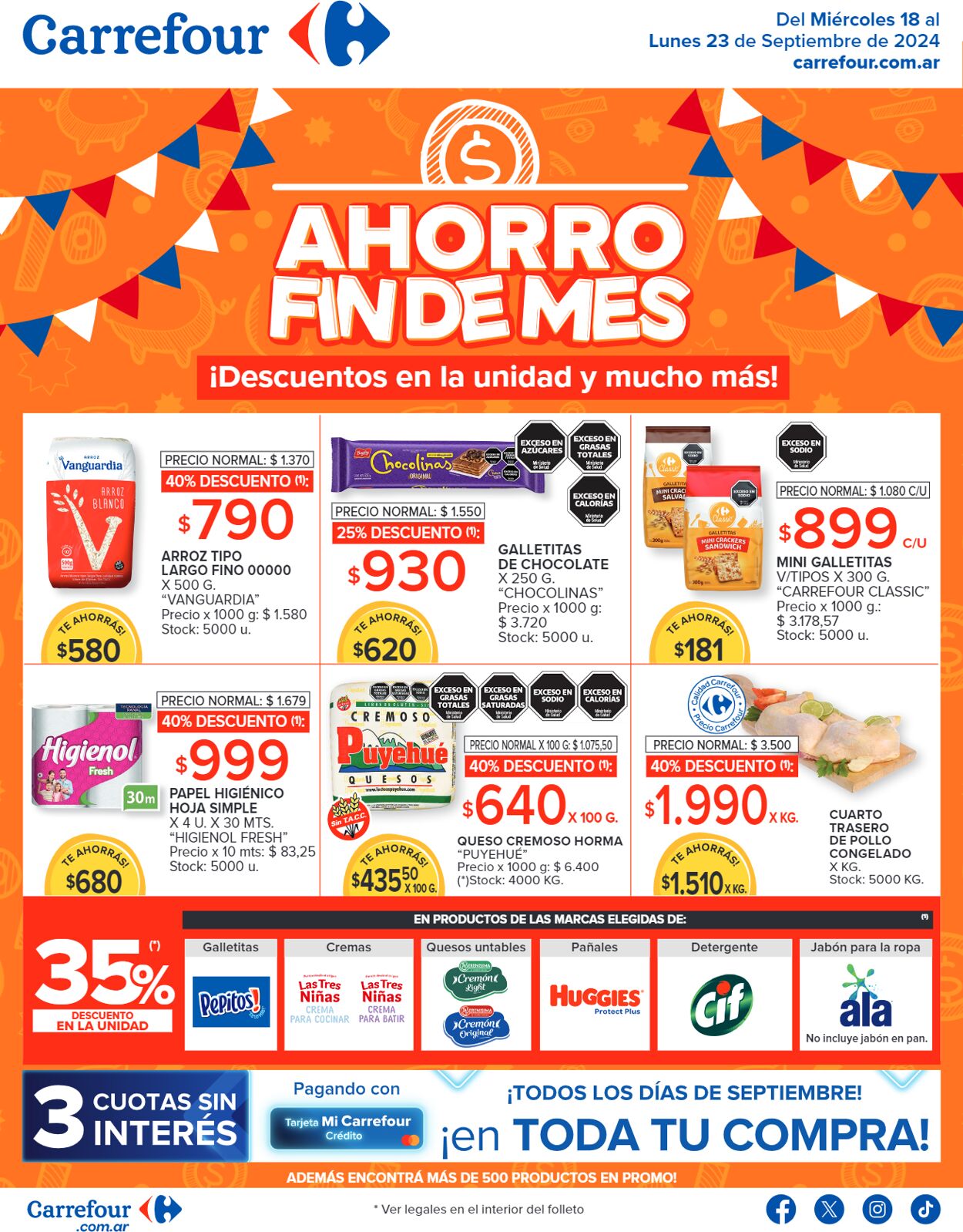 Folleto Carrefour 18.09.2024 - 23.09.2024