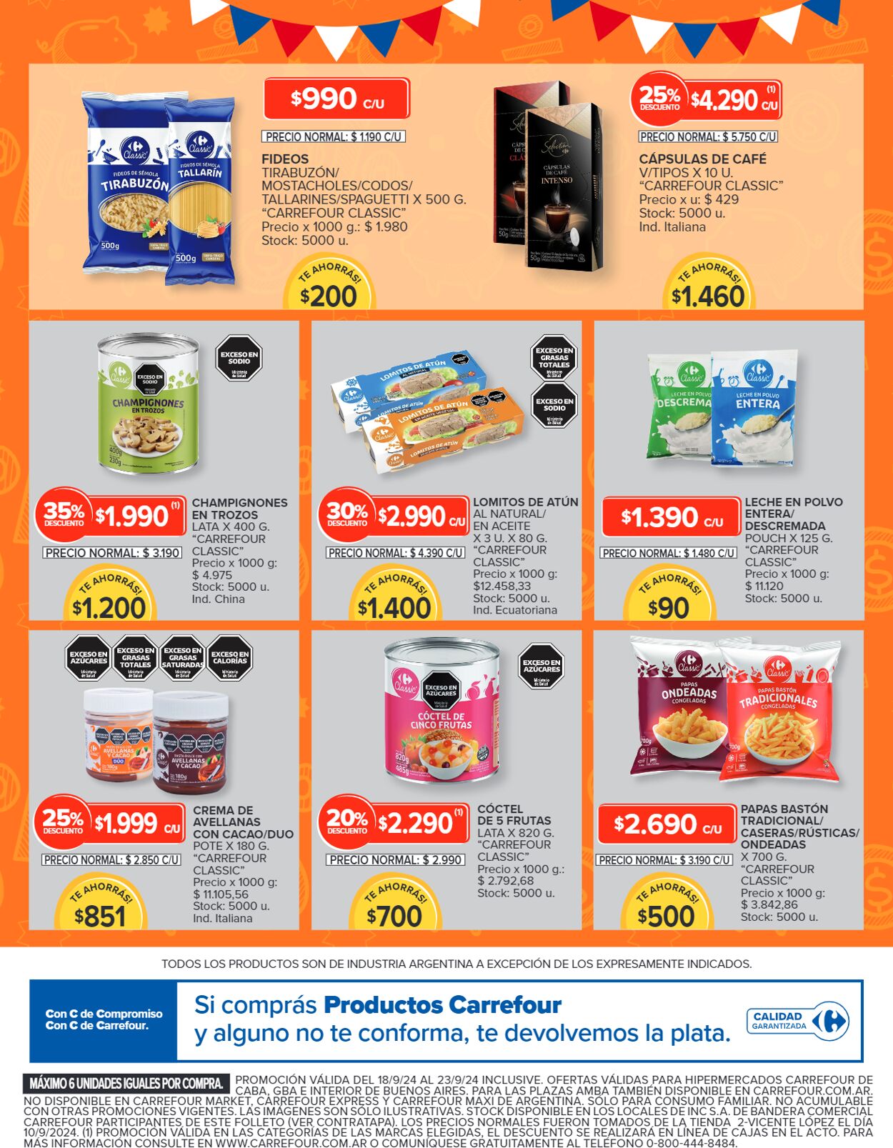 Folleto Carrefour 18.09.2024 - 23.09.2024