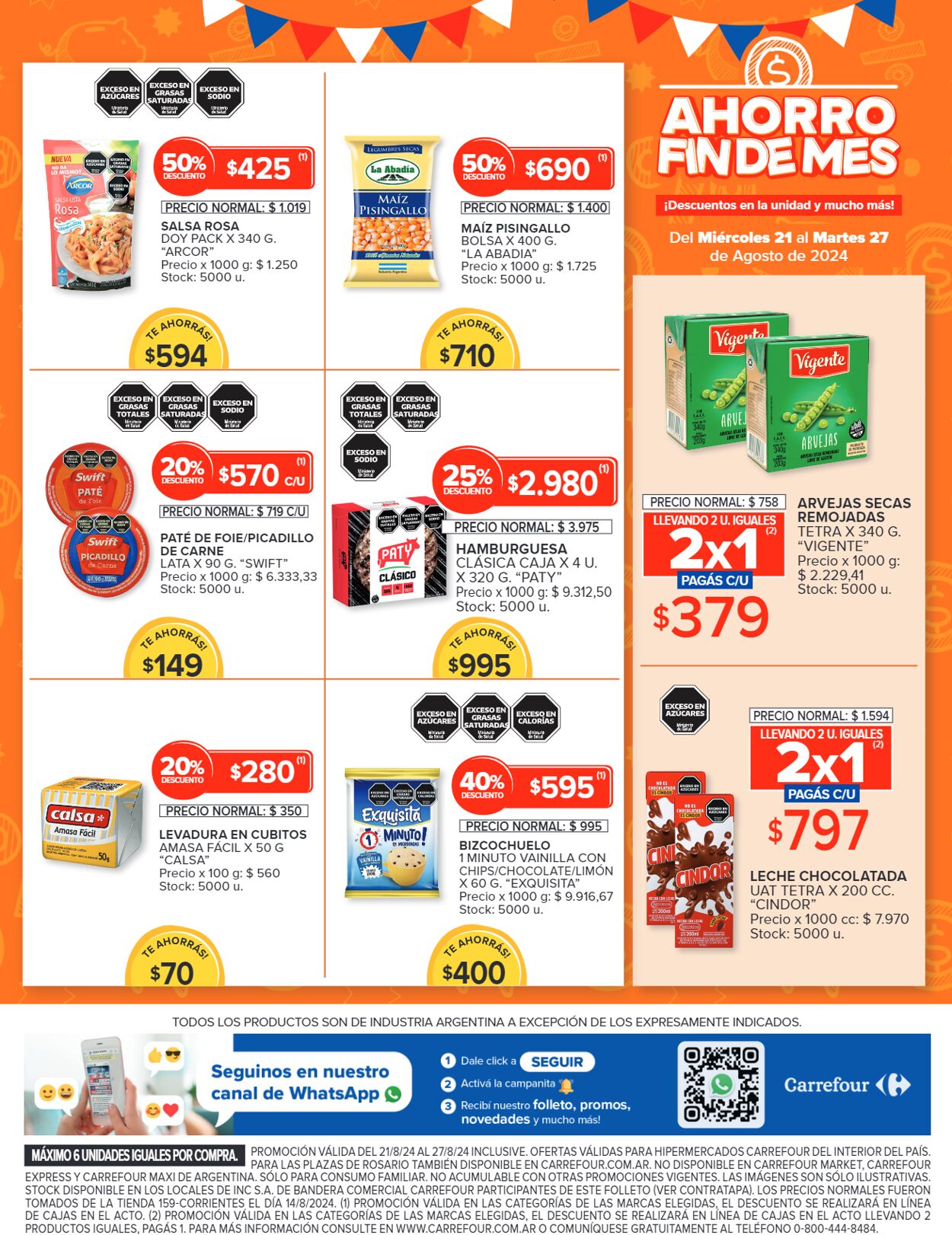 Folleto Carrefour 21.08.2024 - 27.08.2024