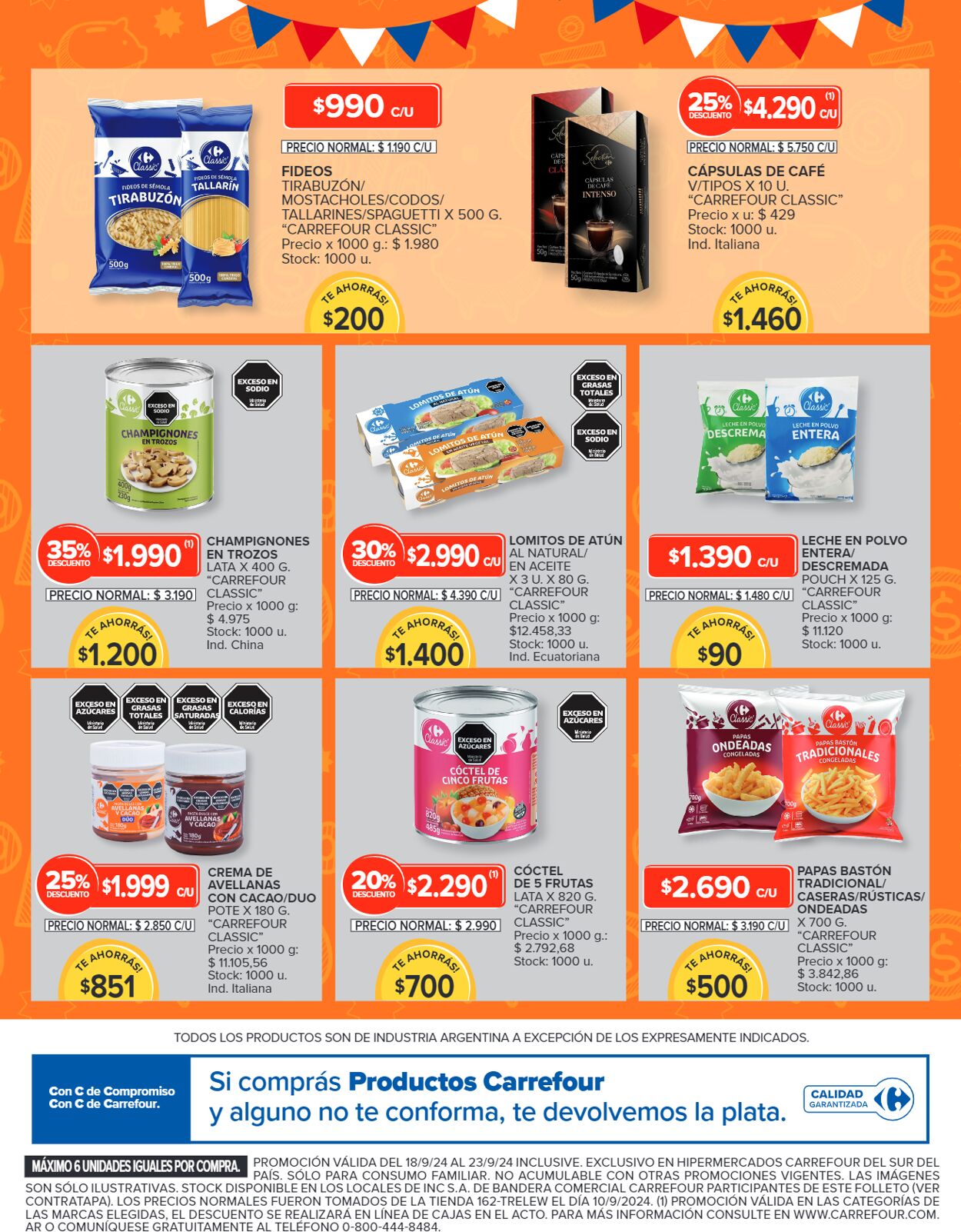 Folleto Carrefour 18.09.2024 - 23.09.2024