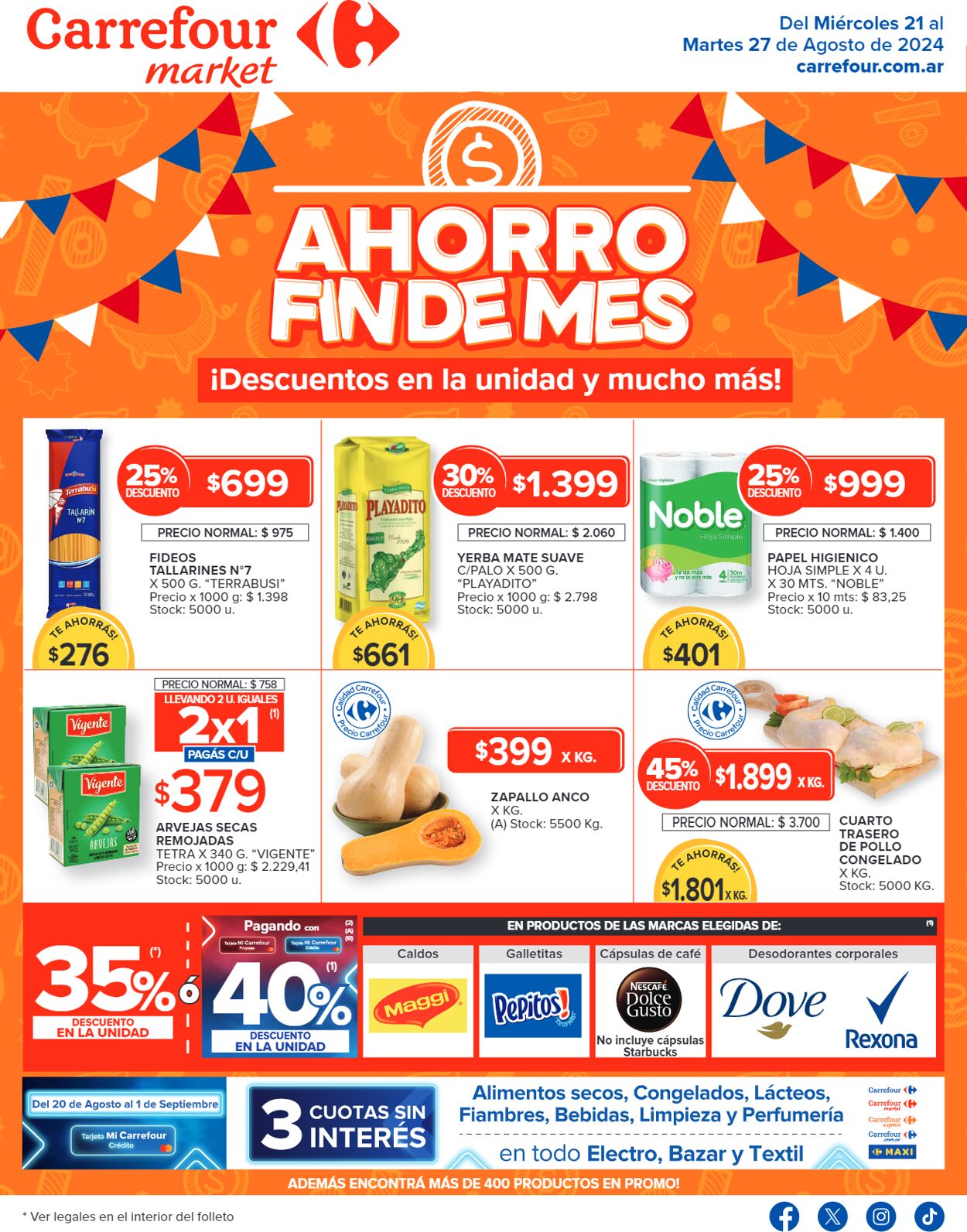 Folleto Carrefour 21.08.2024 - 27.08.2024