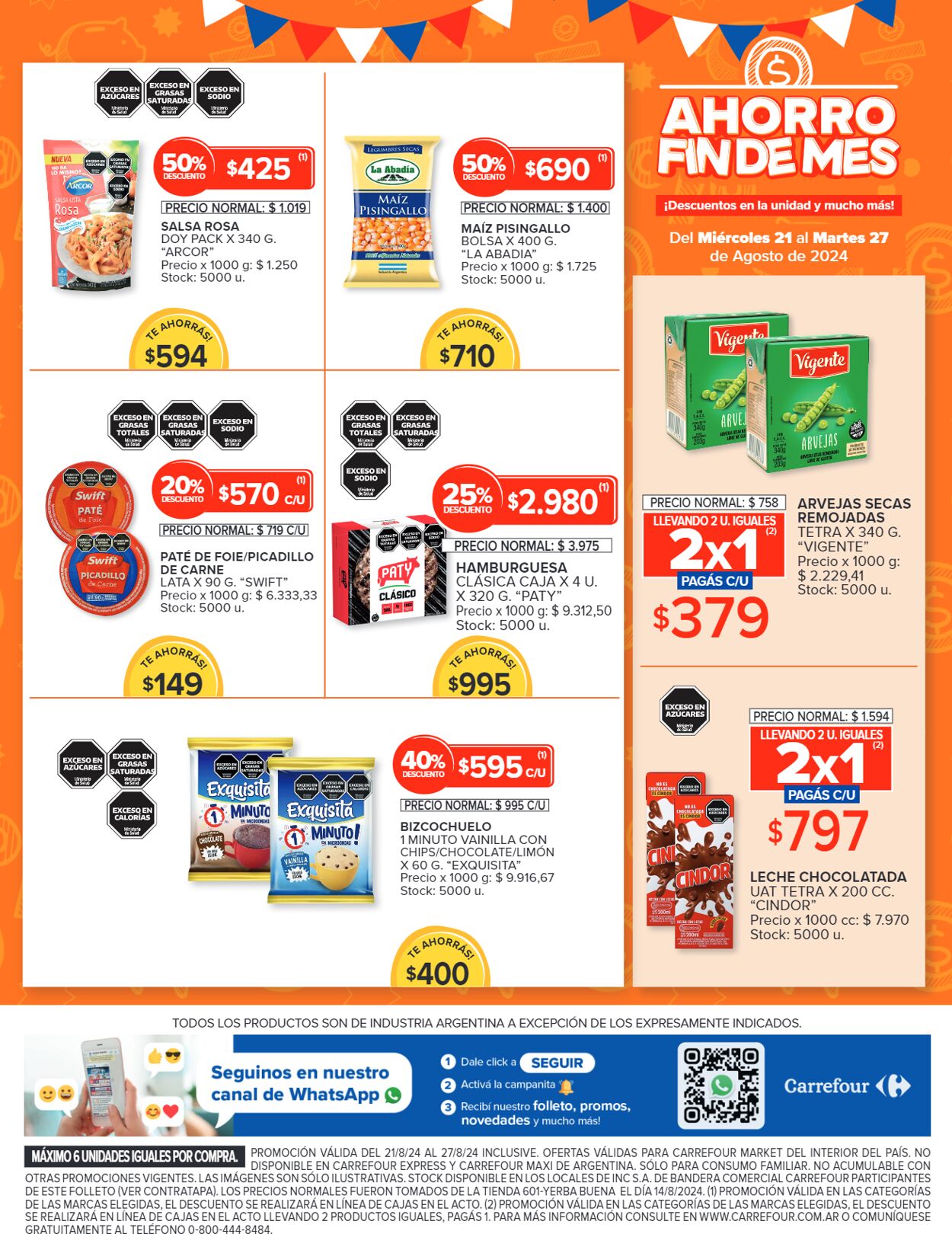 Folleto Carrefour 21.08.2024 - 27.08.2024