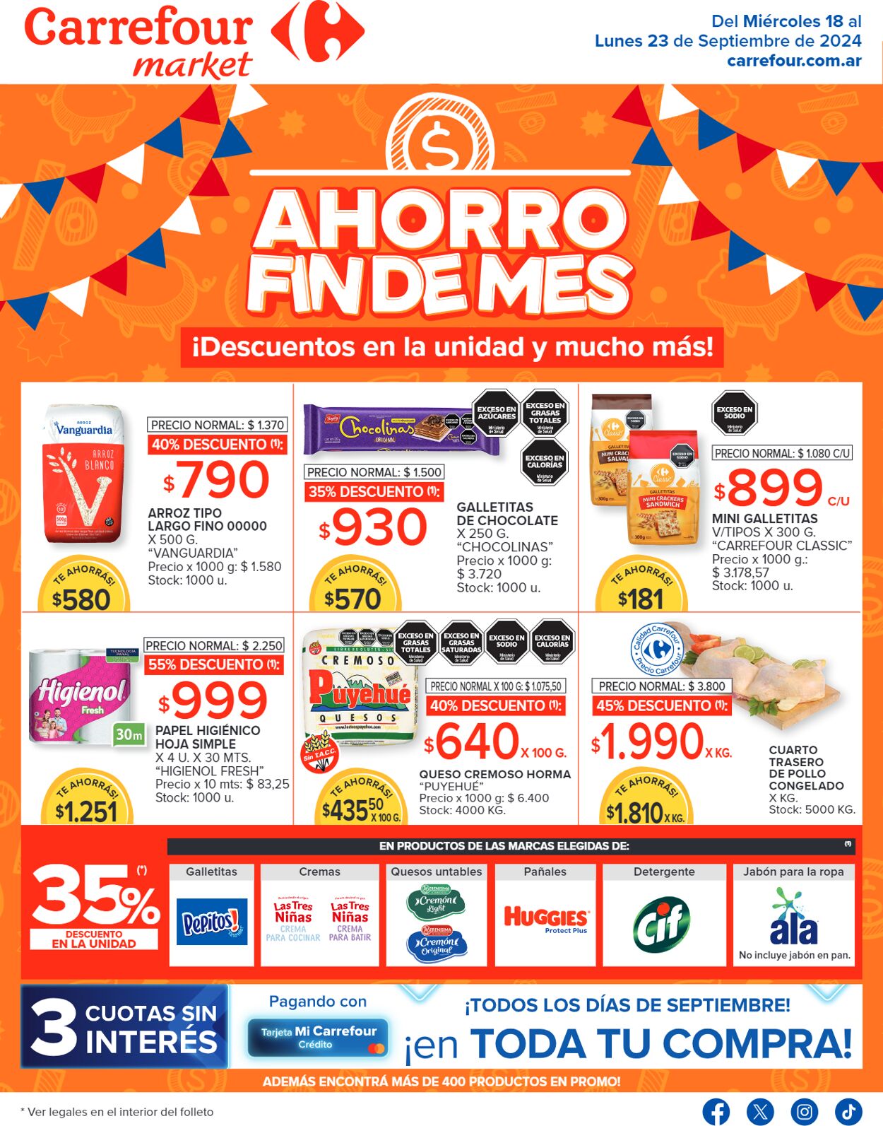 Folleto Carrefour 18.09.2024 - 23.09.2024