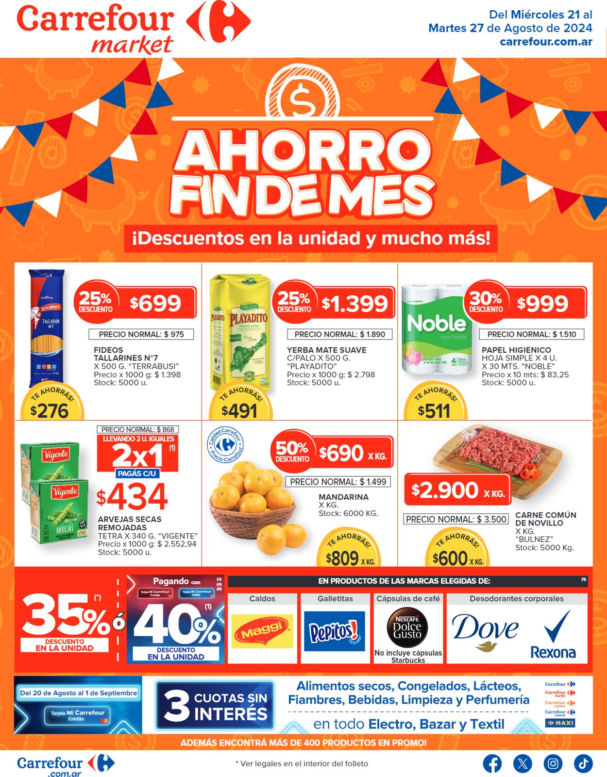 Folleto Carrefour 21.08.2024 - 27.08.2024