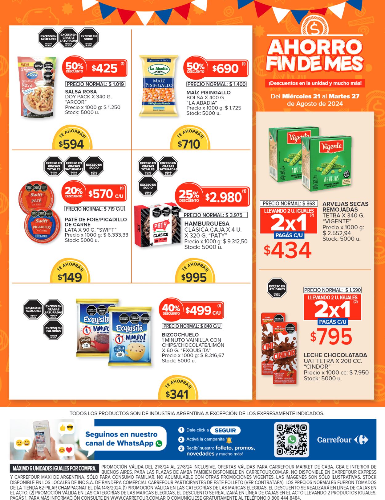 Folleto Carrefour 21.08.2024 - 27.08.2024