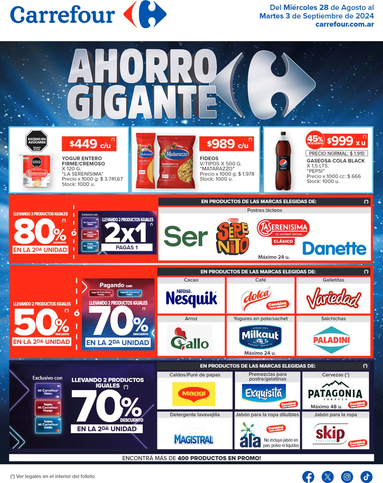 Folleto Carrefour 28.08.2024 - 03.09.2024