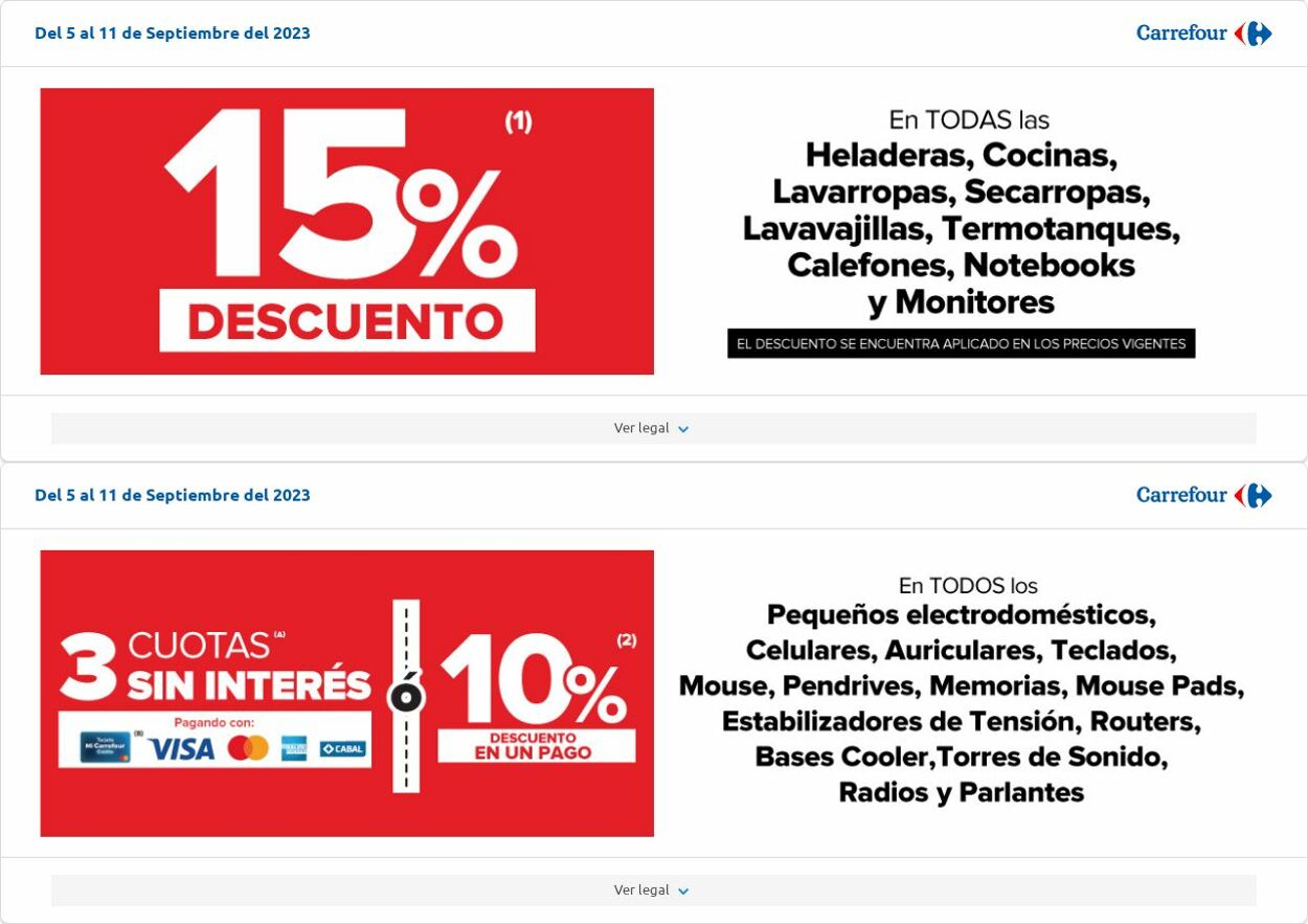Folleto Carrefour 05.09.2023 - 11.09.2023