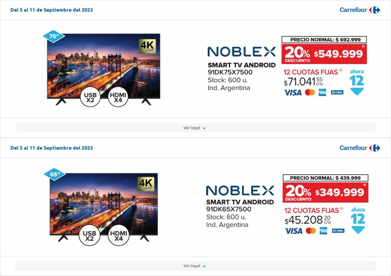 Folleto Carrefour 05.09.2023 - 11.09.2023