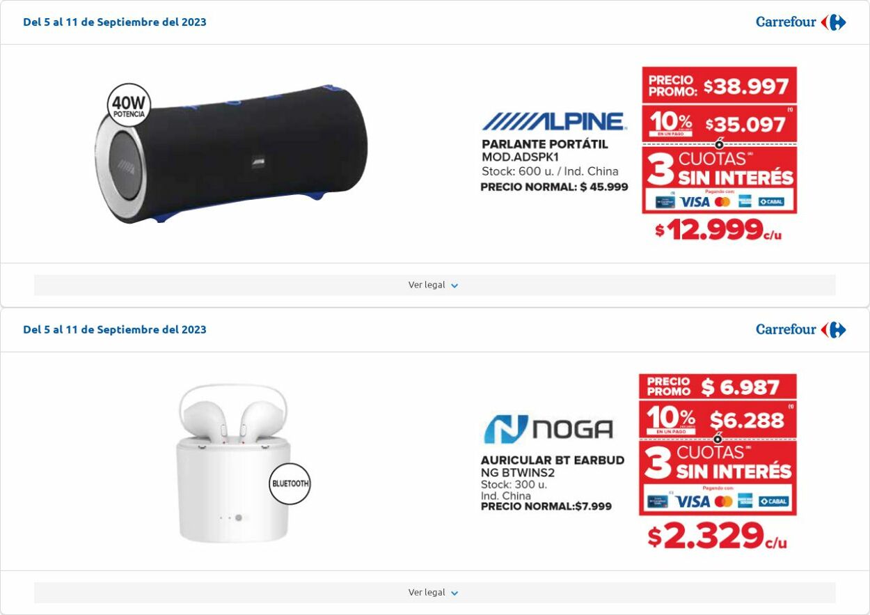 Folleto Carrefour 05.09.2023 - 11.09.2023