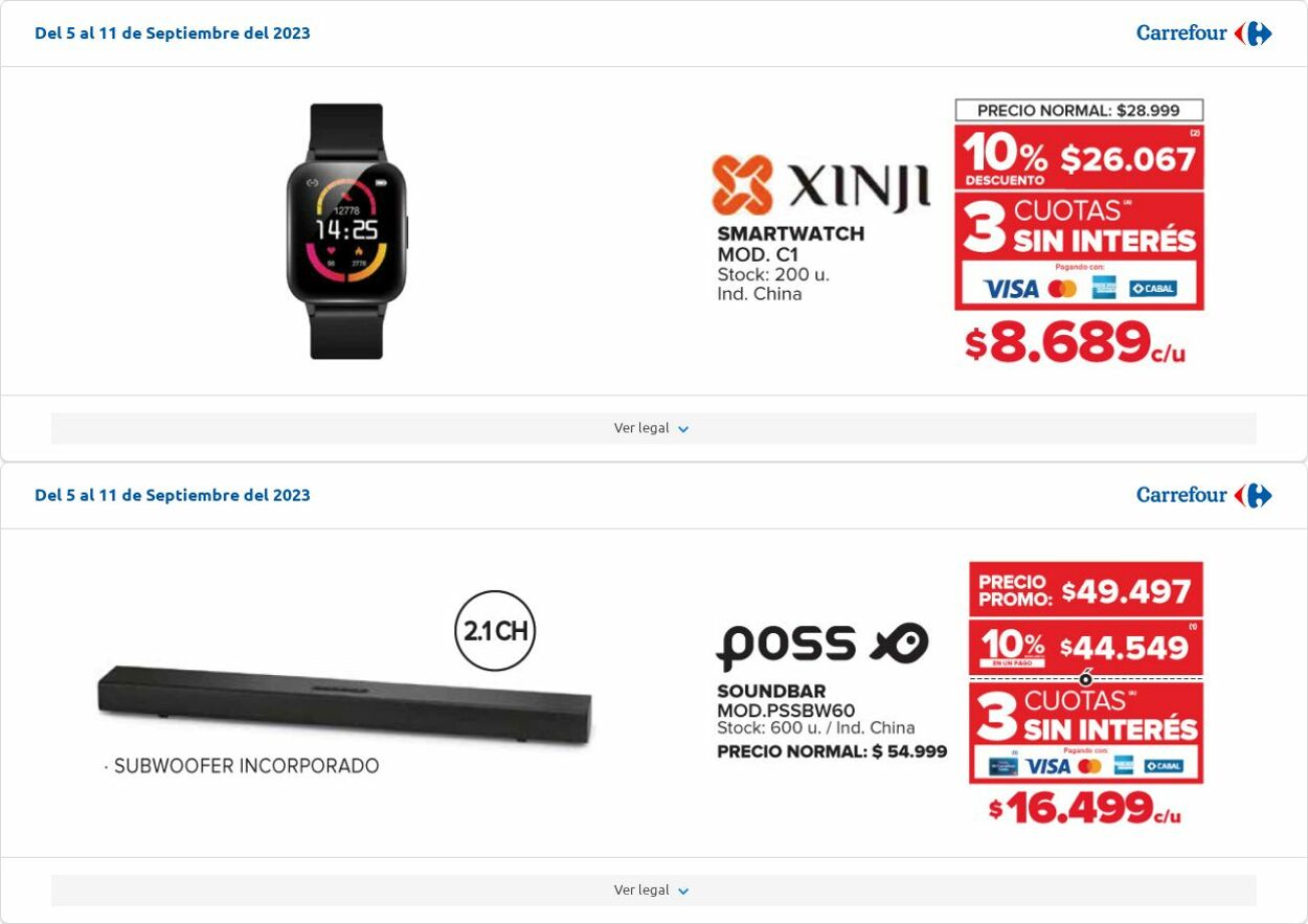 Folleto Carrefour 05.09.2023 - 11.09.2023