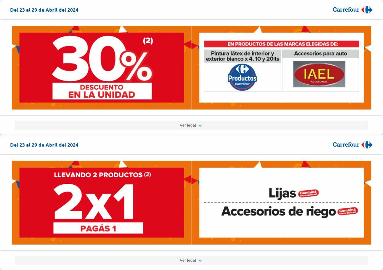 Folleto Carrefour 23.04.2024 - 29.04.2024