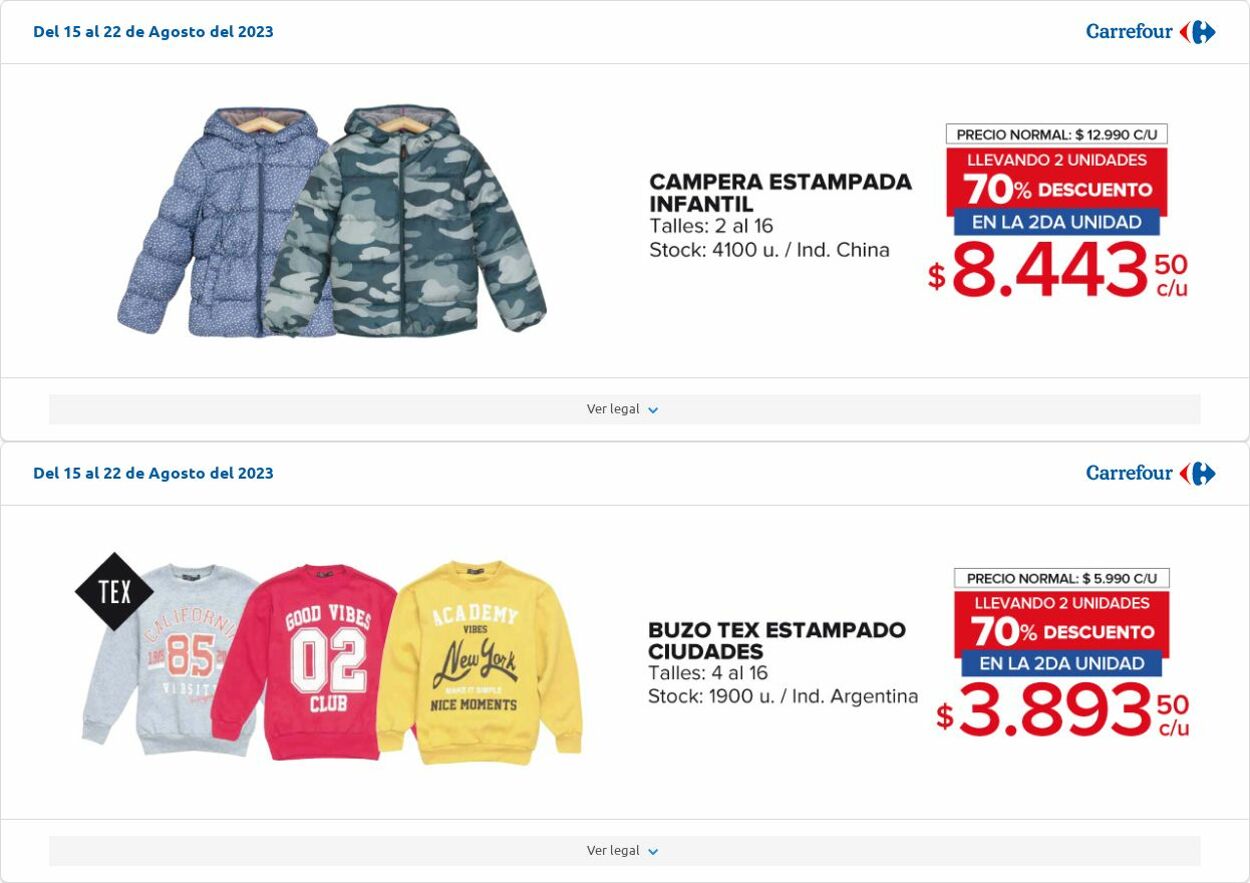 Folleto Carrefour 08.08.2023 - 28.08.2023