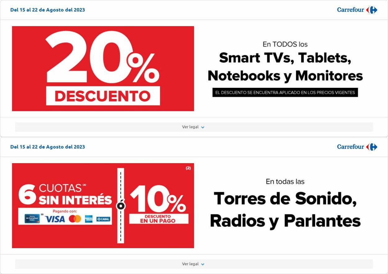 Folleto Carrefour 08.08.2023 - 28.08.2023