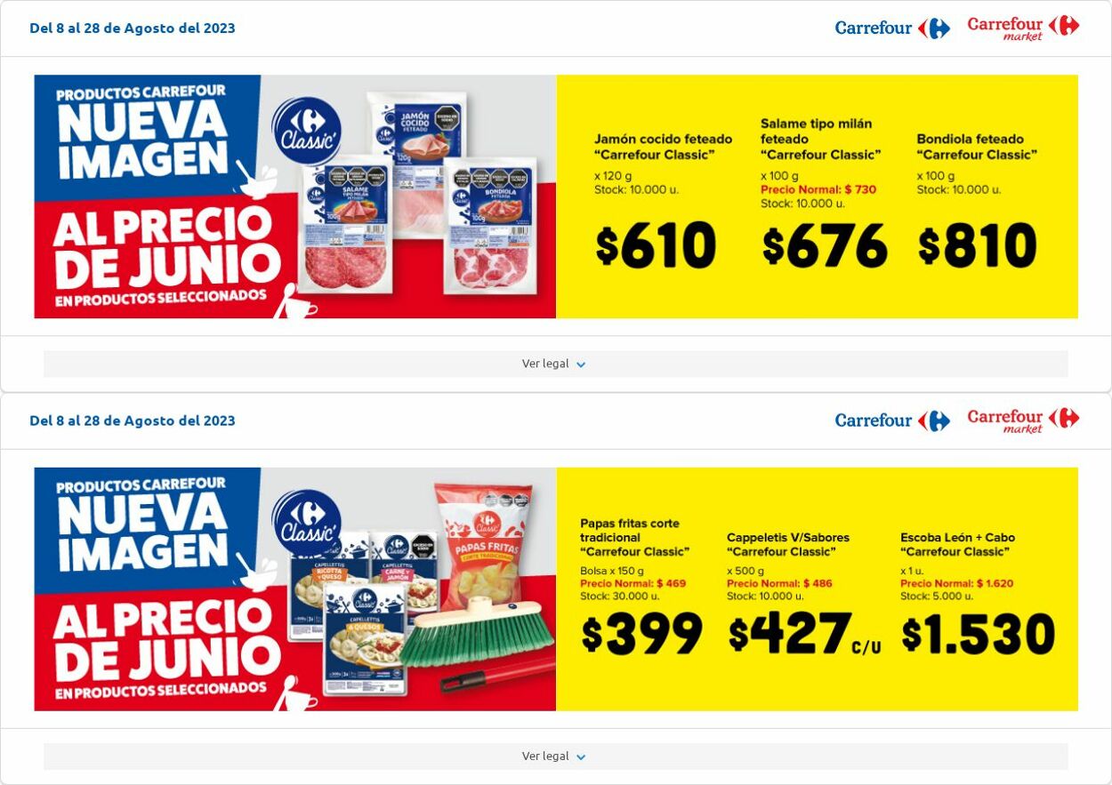 Folleto Carrefour 08.08.2023 - 28.08.2023
