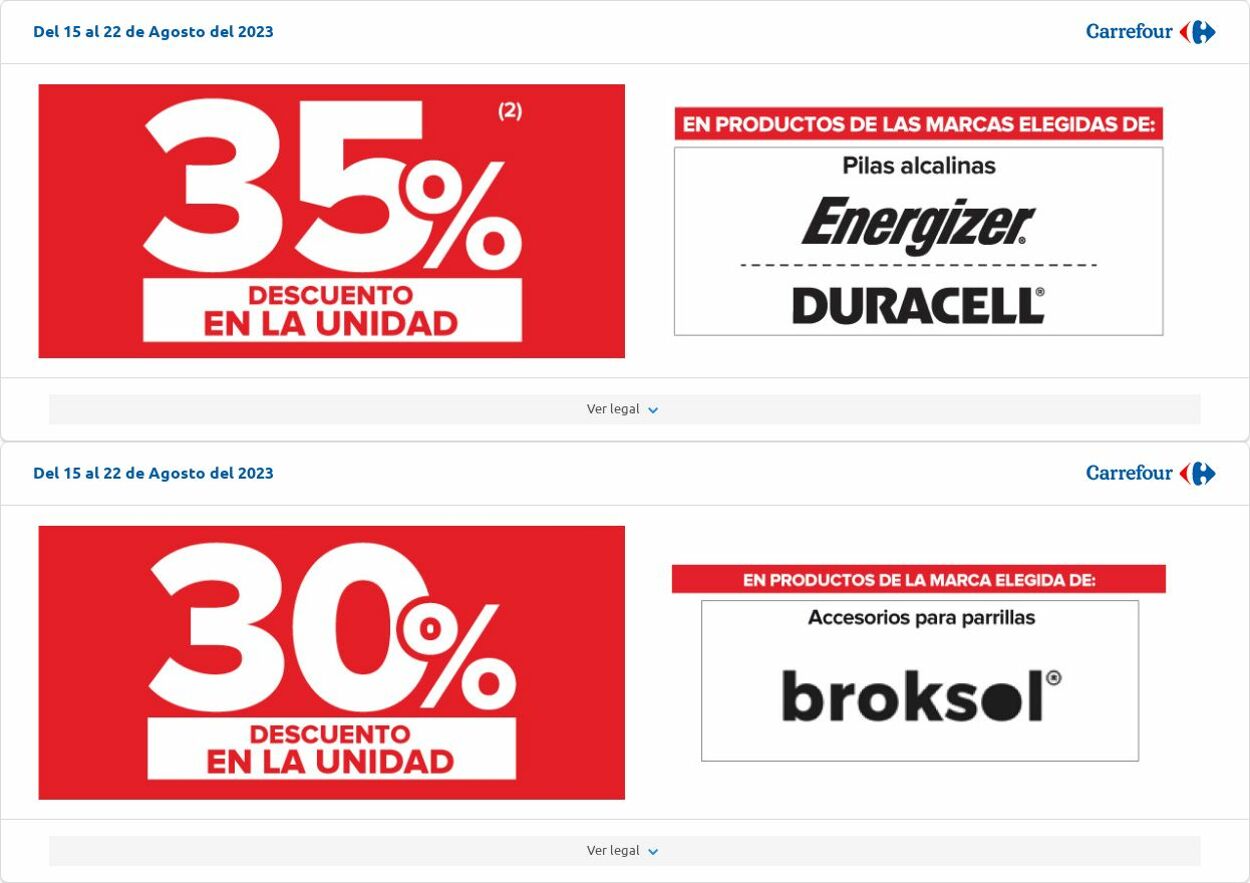Folleto Carrefour 08.08.2023 - 28.08.2023