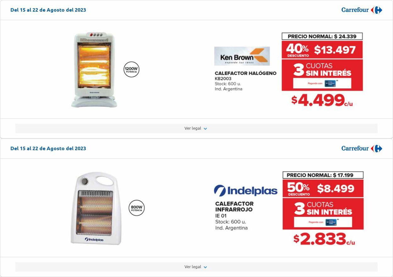 Folleto Carrefour 08.08.2023 - 28.08.2023