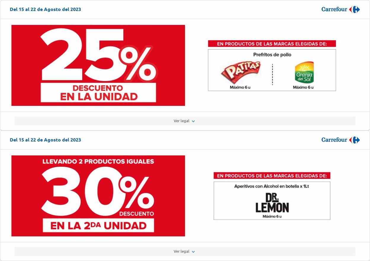 Folleto Carrefour 08.08.2023 - 28.08.2023