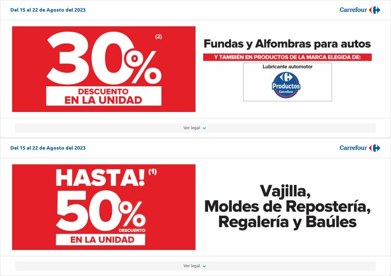 Folleto Carrefour 08.08.2023 - 28.08.2023