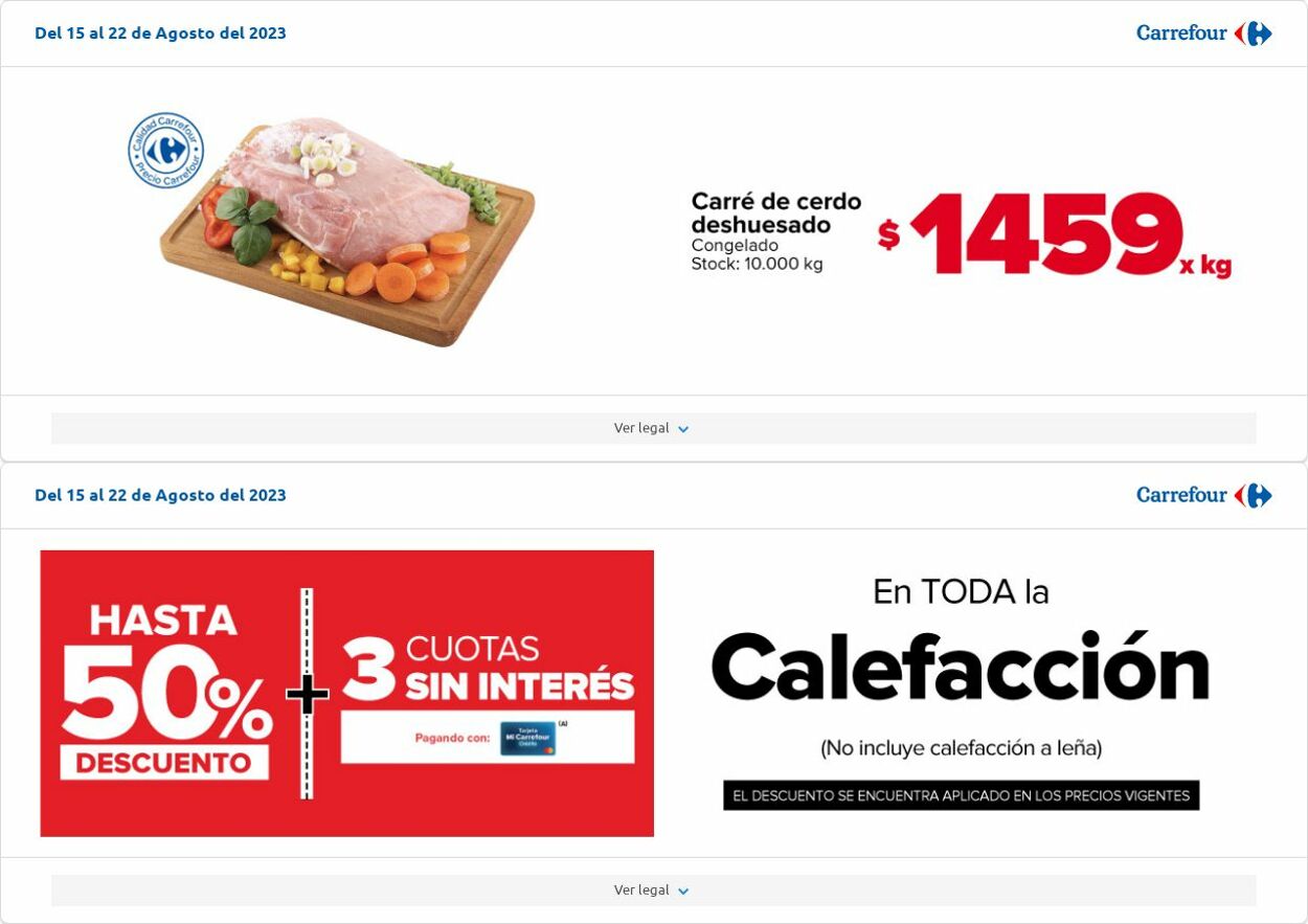 Folleto Carrefour 08.08.2023 - 28.08.2023