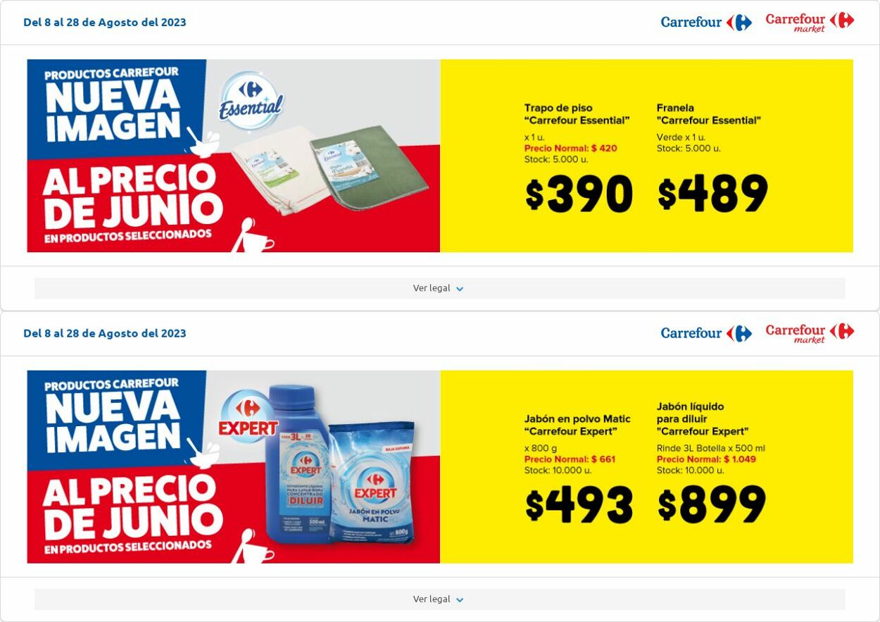 Folleto Carrefour 08.08.2023 - 28.08.2023
