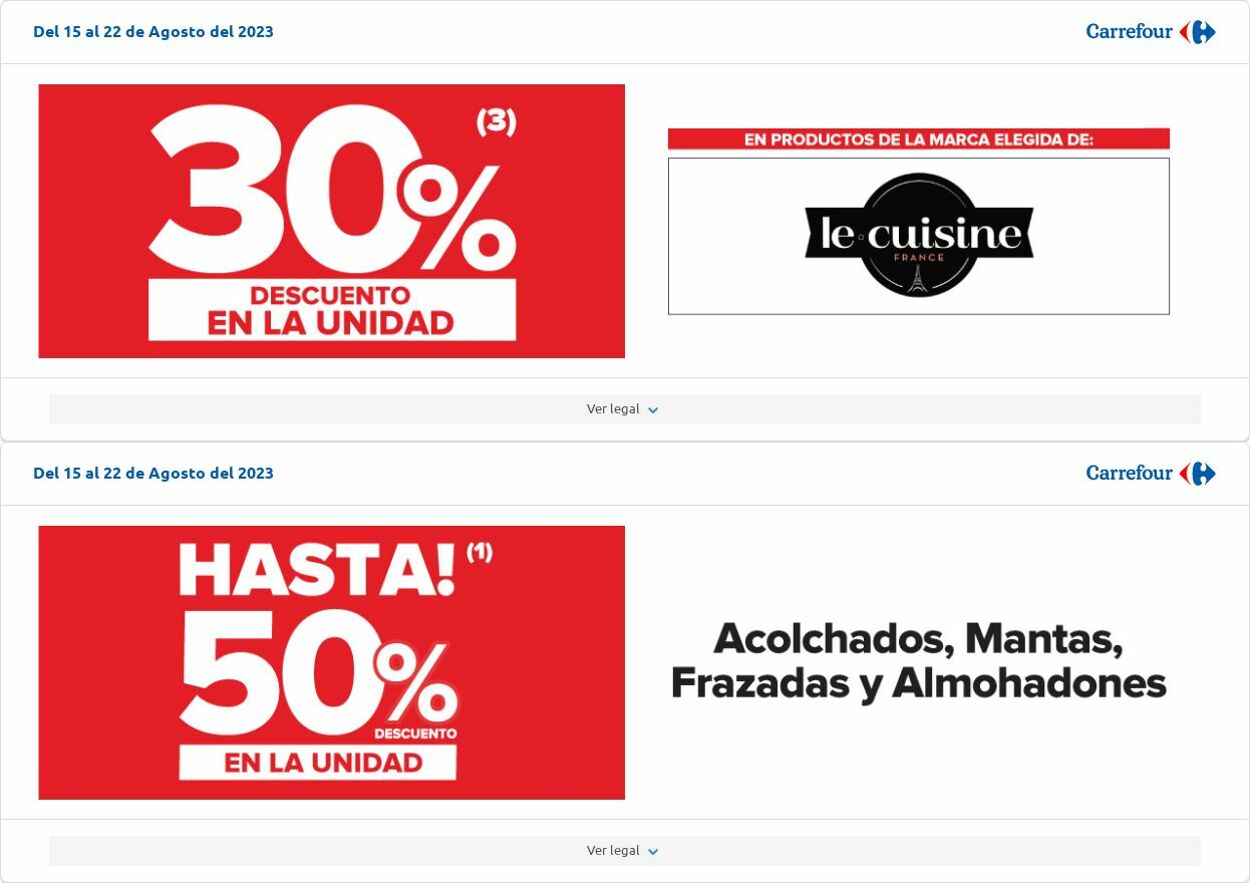 Folleto Carrefour 08.08.2023 - 28.08.2023