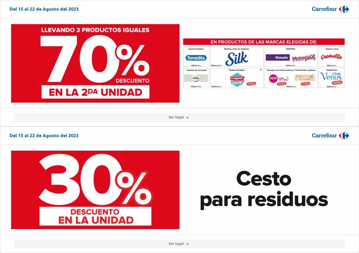 Folleto Carrefour 08.08.2023 - 28.08.2023