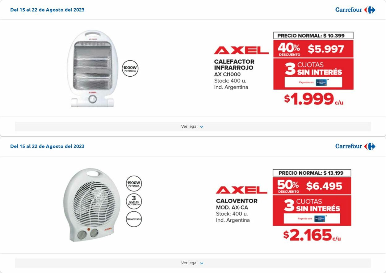 Folleto Carrefour 08.08.2023 - 28.08.2023