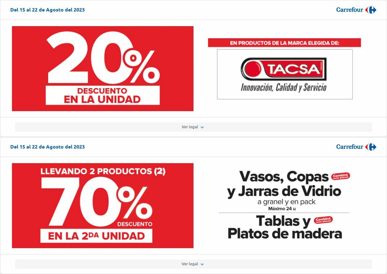 Folleto Carrefour 08.08.2023 - 28.08.2023