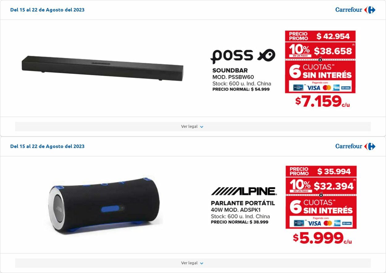 Folleto Carrefour 08.08.2023 - 28.08.2023