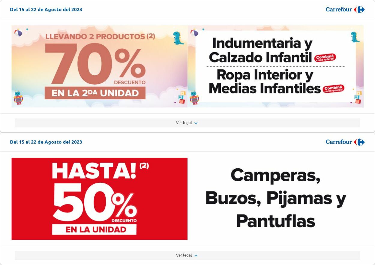 Folleto Carrefour 08.08.2023 - 28.08.2023