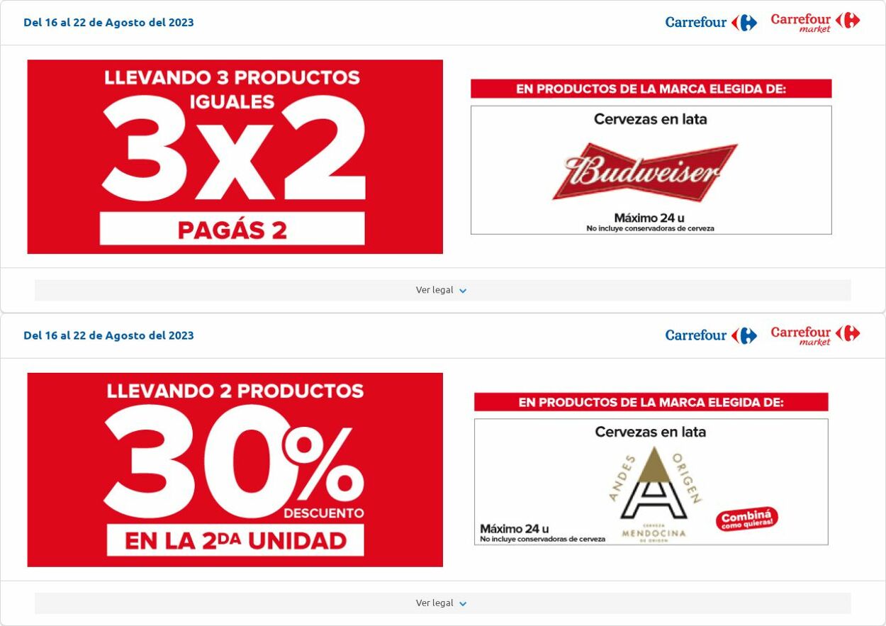 Folleto Carrefour 08.08.2023 - 28.08.2023