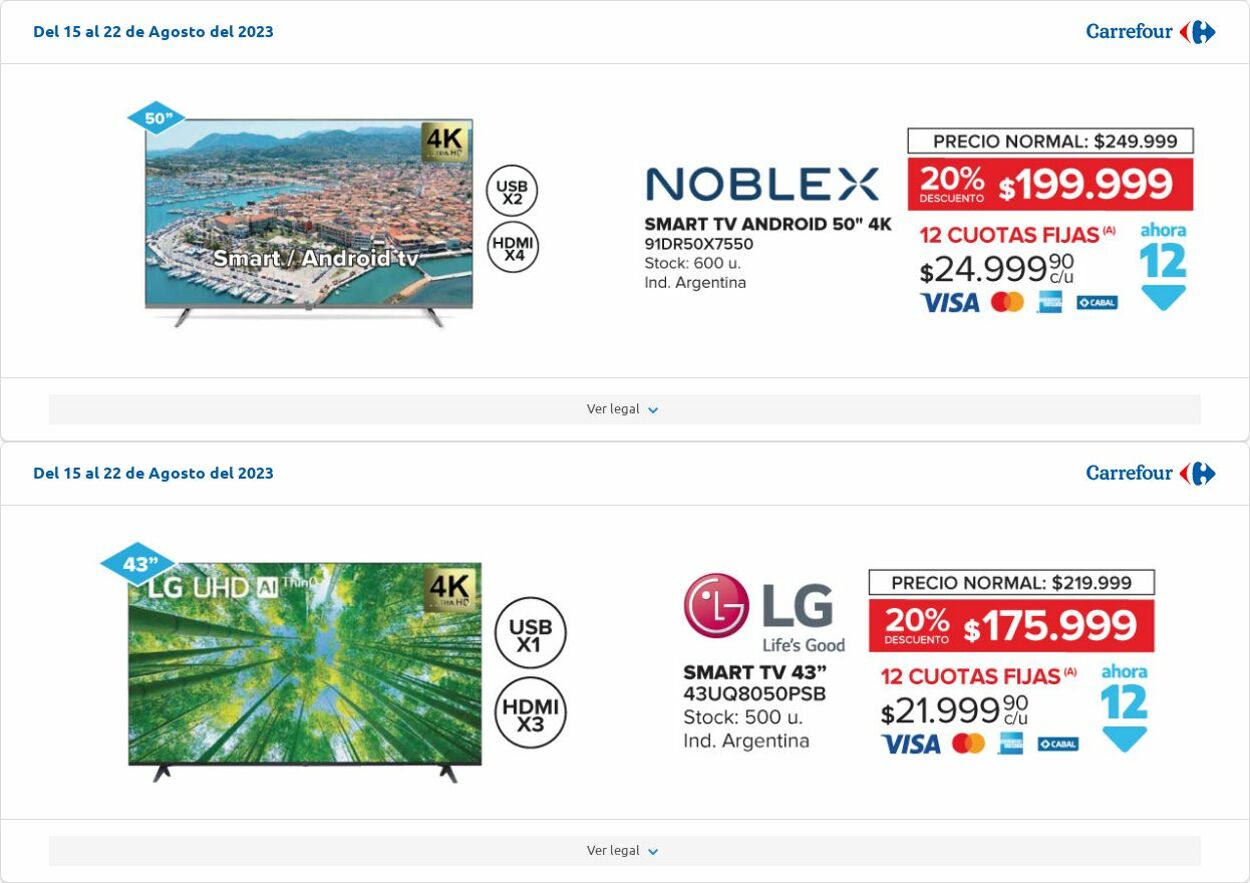 Folleto Carrefour 08.08.2023 - 28.08.2023