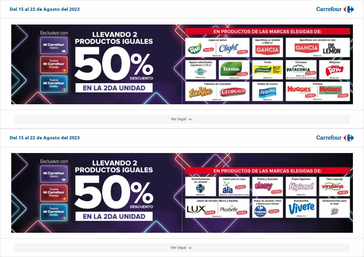 Folleto Carrefour 08.08.2023 - 28.08.2023