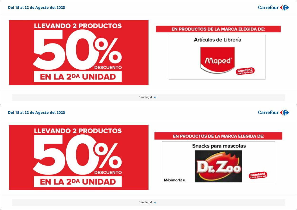 Folleto Carrefour 08.08.2023 - 28.08.2023
