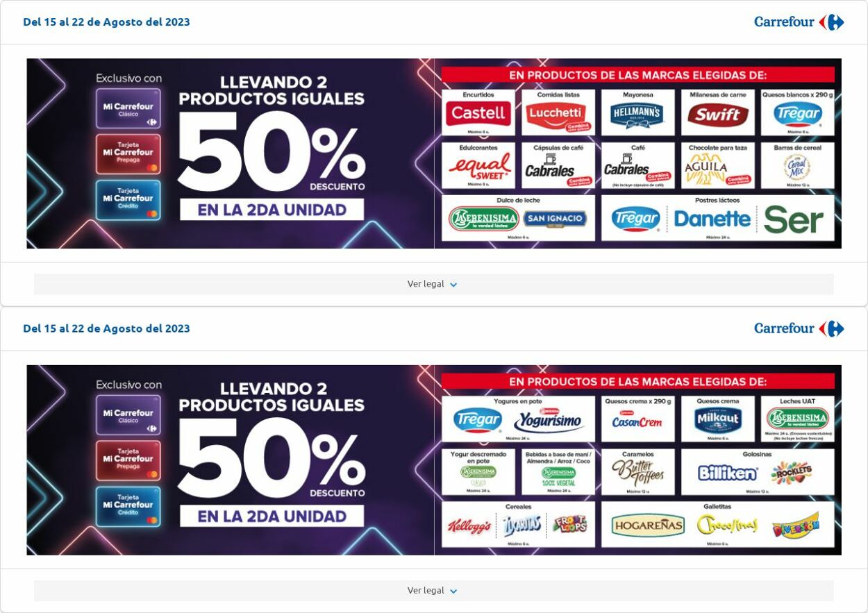 Folleto Carrefour 08.08.2023 - 28.08.2023