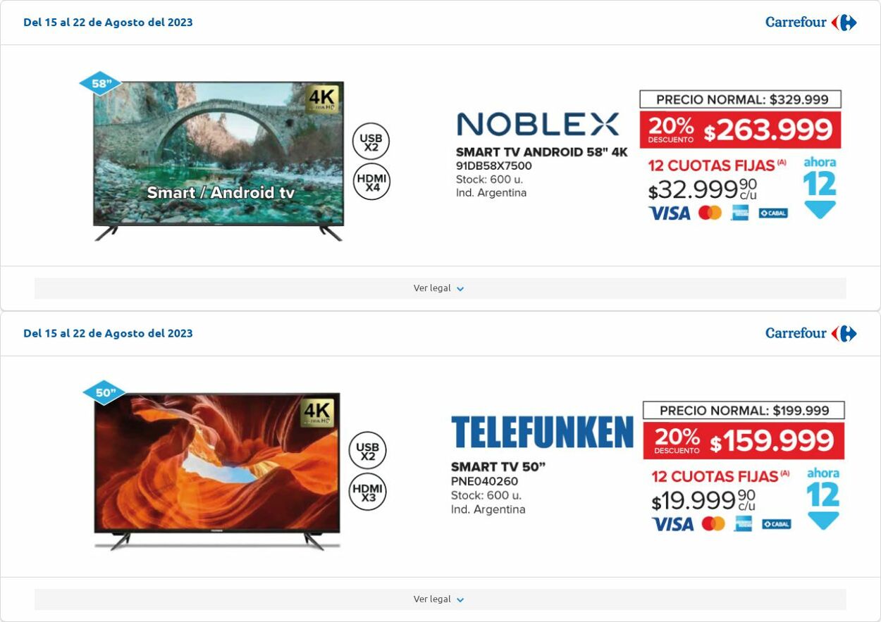 Folleto Carrefour 08.08.2023 - 28.08.2023