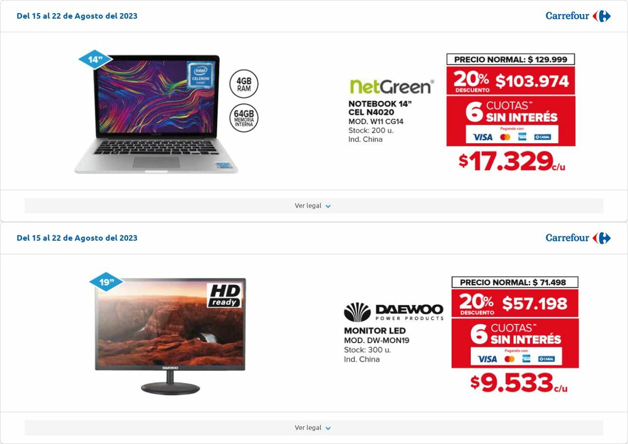 Folleto Carrefour 08.08.2023 - 28.08.2023