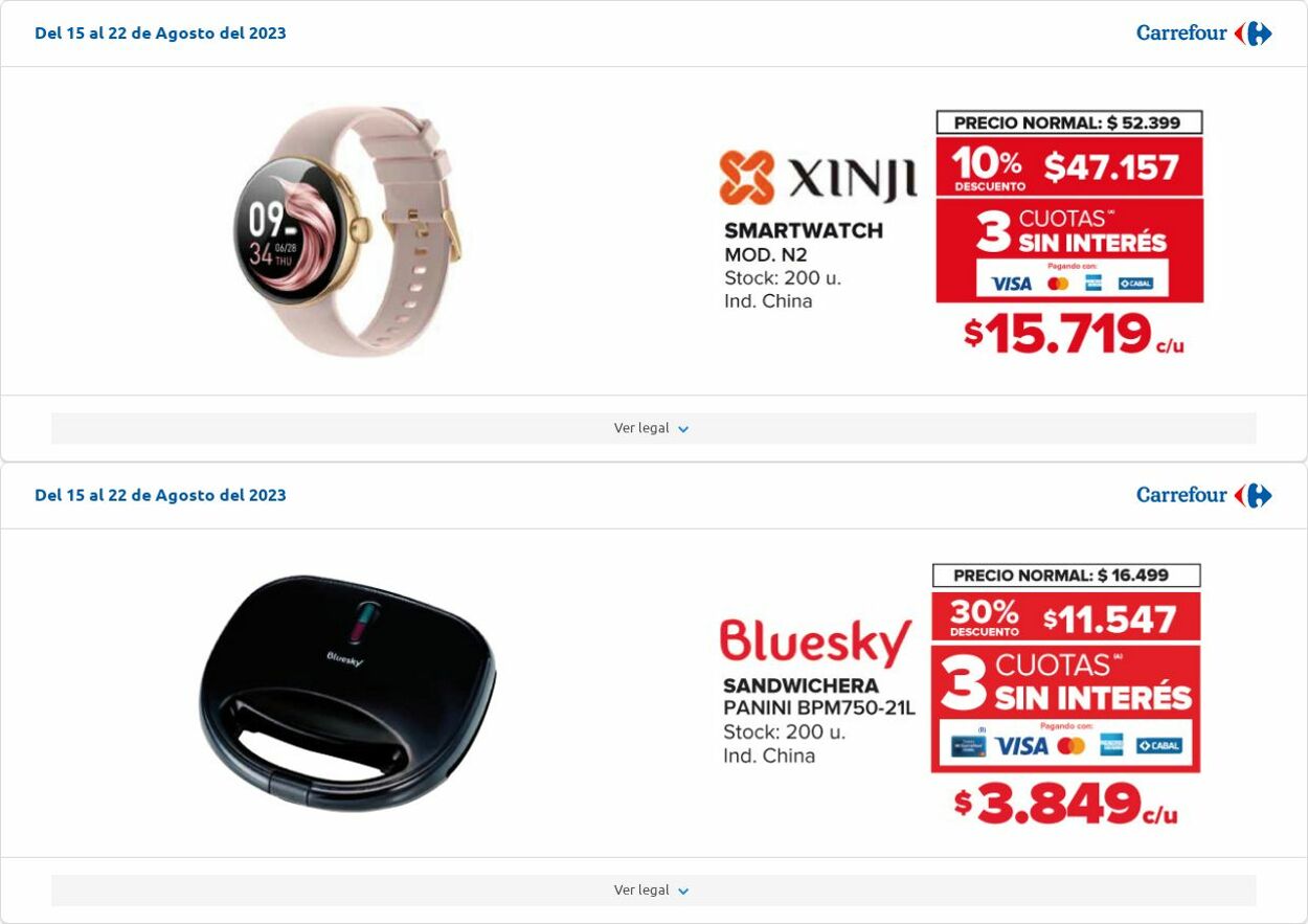 Folleto Carrefour 08.08.2023 - 28.08.2023