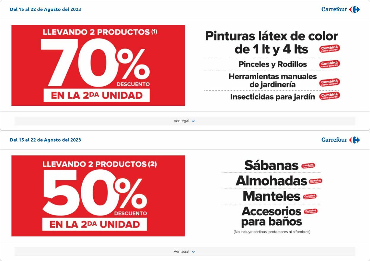 Folleto Carrefour 08.08.2023 - 28.08.2023