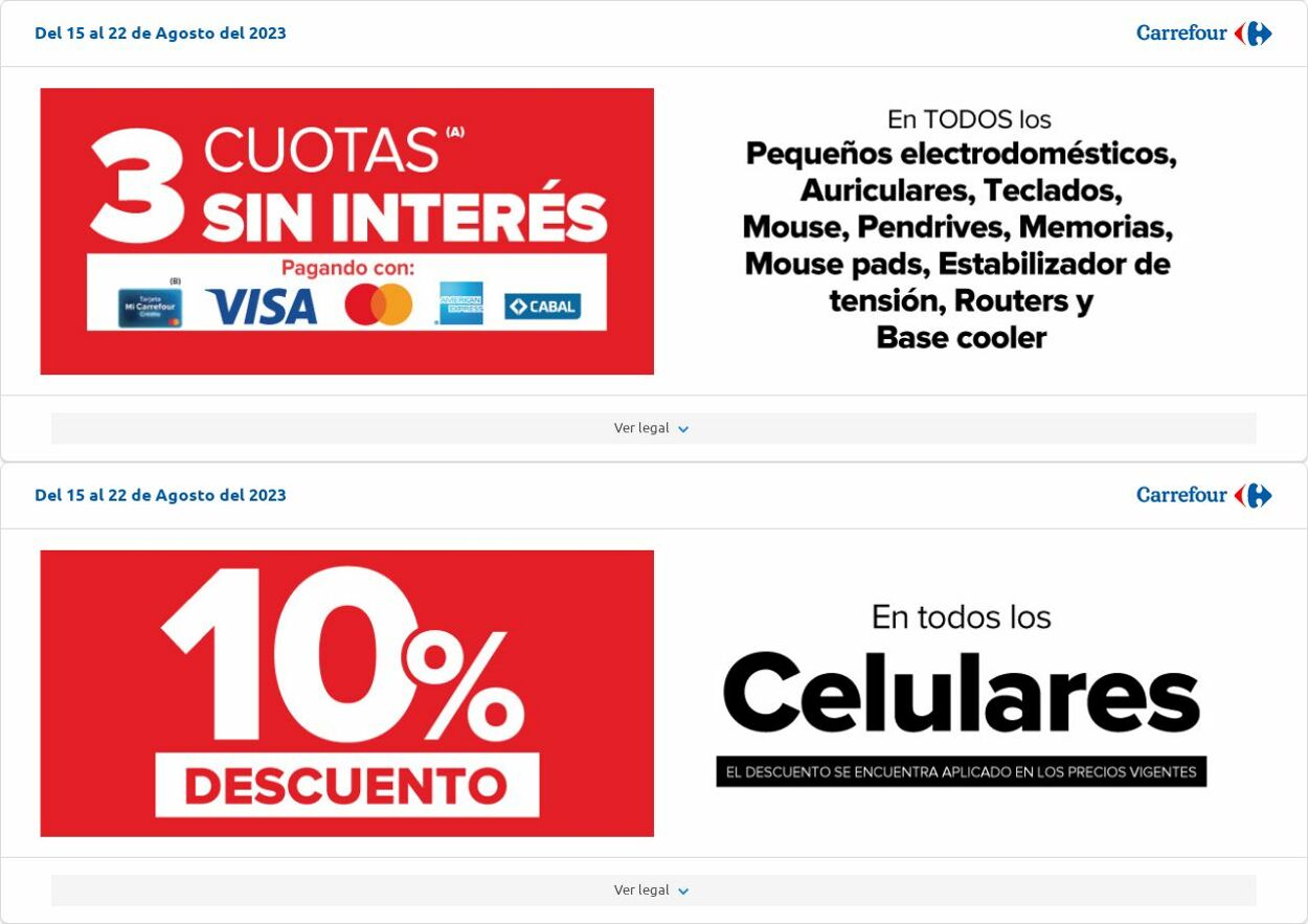 Folleto Carrefour 08.08.2023 - 28.08.2023