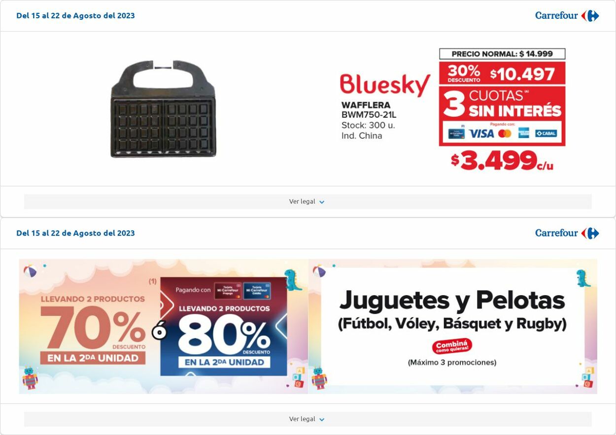 Folleto Carrefour 08.08.2023 - 28.08.2023