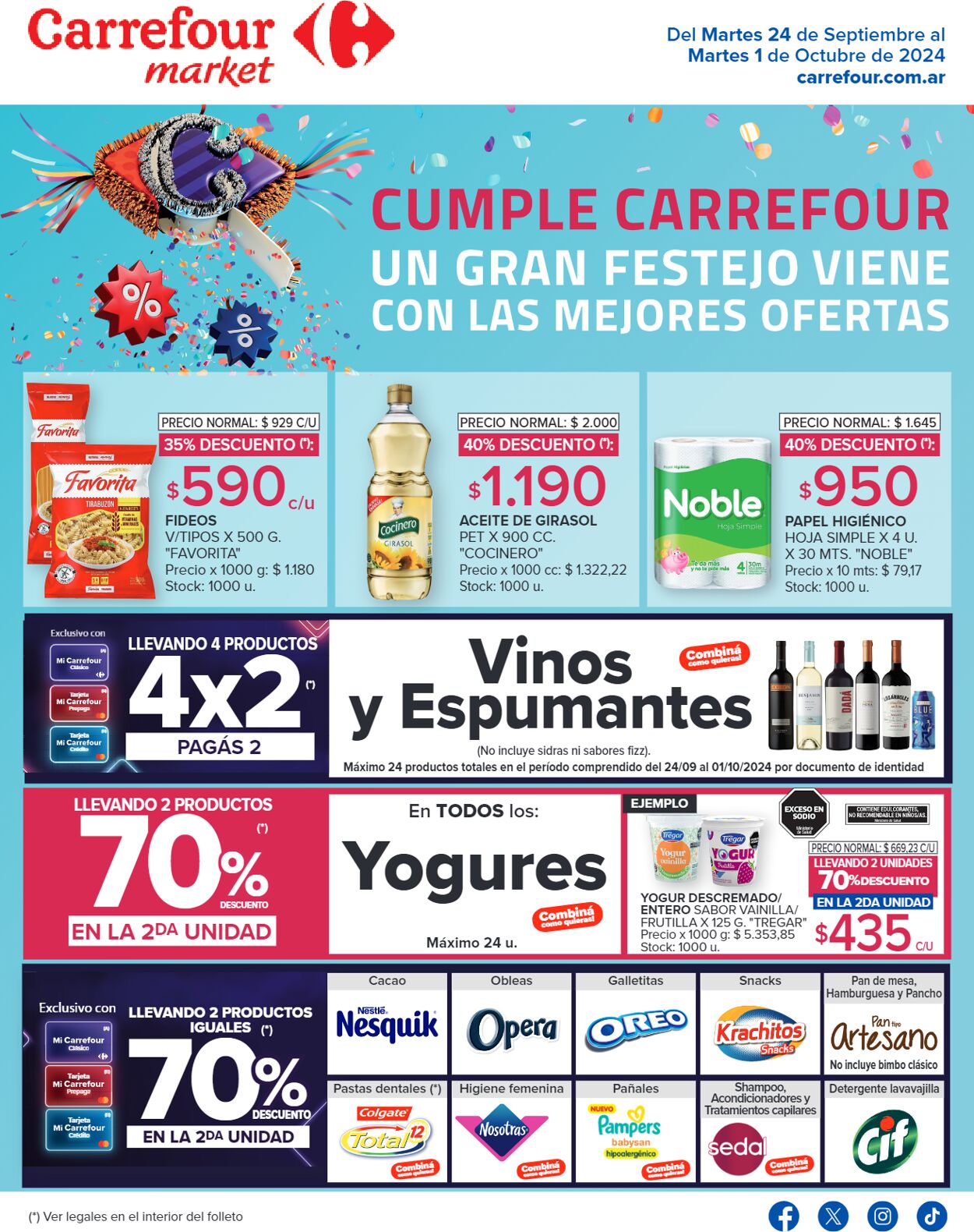 Folleto Carrefour - Folleto Semanal Market 24 sep., 2024 - 1 oct., 2024