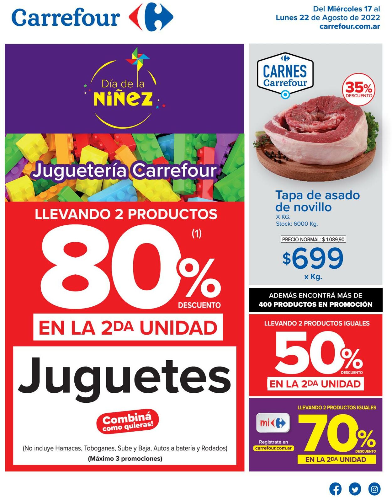 Folleto Carrefour 17.08.2022 - 22.08.2022