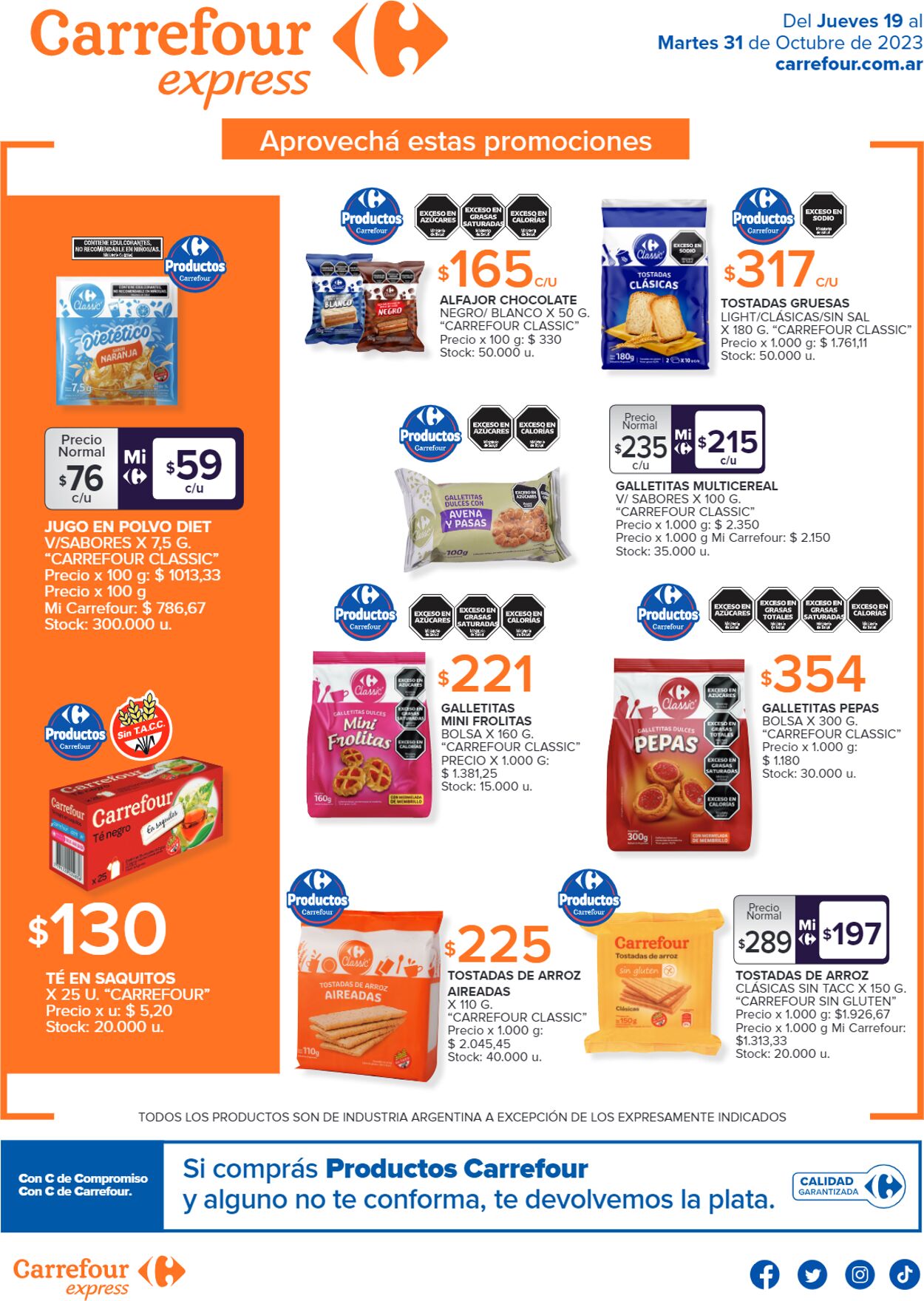 Carrefour Folleto Promocional - Válido Del 19.10 Al 31.10 - Página Nº 1 ...