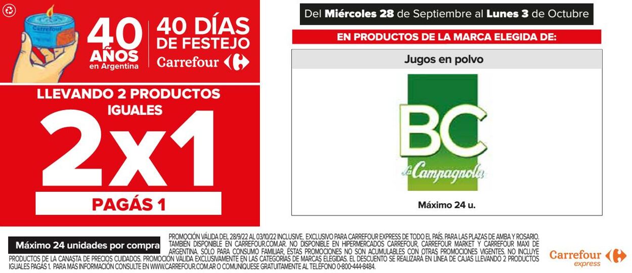 Folleto Carrefour 28.09.2022 - 03.10.2022