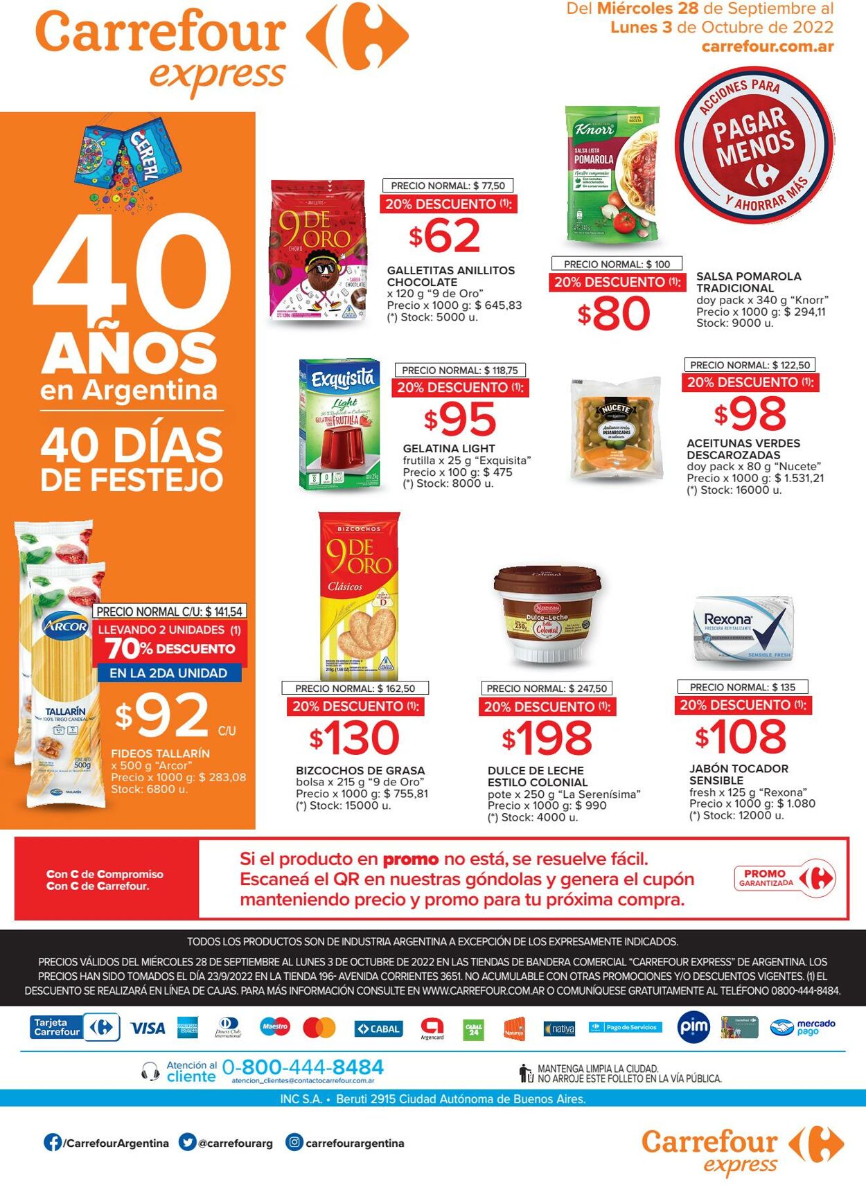 Folleto Carrefour 28.09.2022 - 03.10.2022